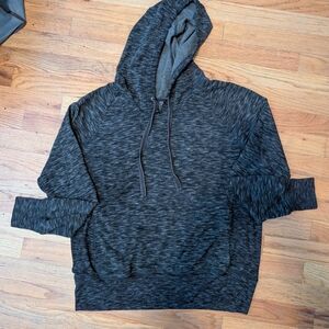Athleta Women's Hooded Pullover Sweatshirt Charcoal Heather  # 109